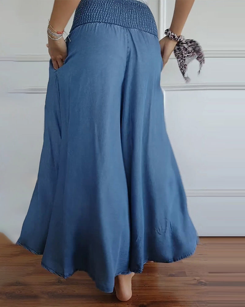HILDA™ | Pantalones Flowy con Cintura Fruncida