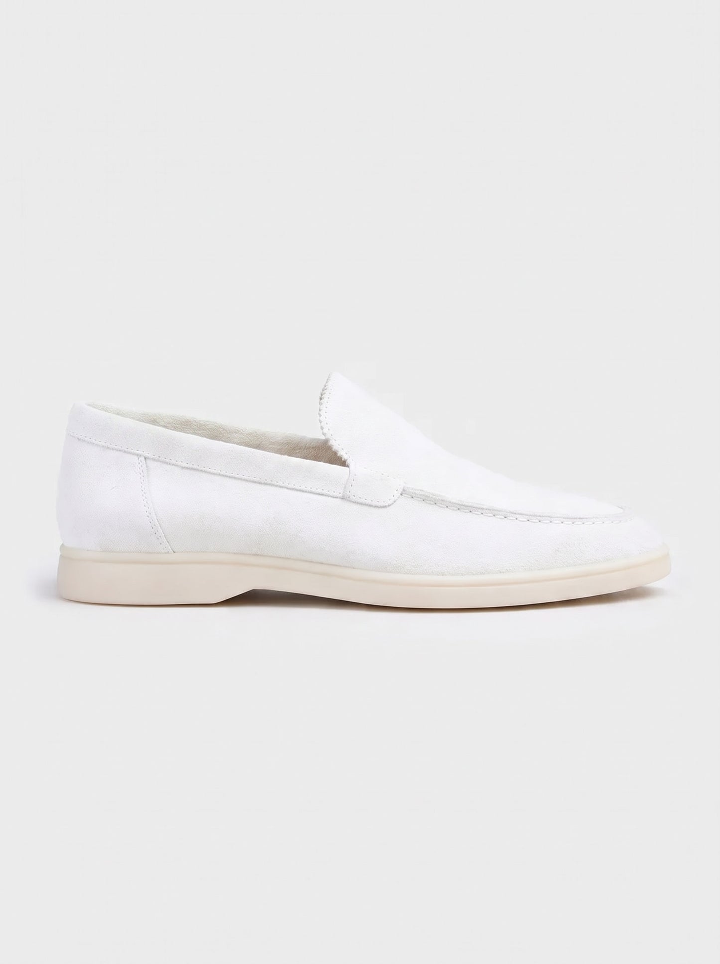 Amalfi Mocasines Náuticos White de Ante para Hombre