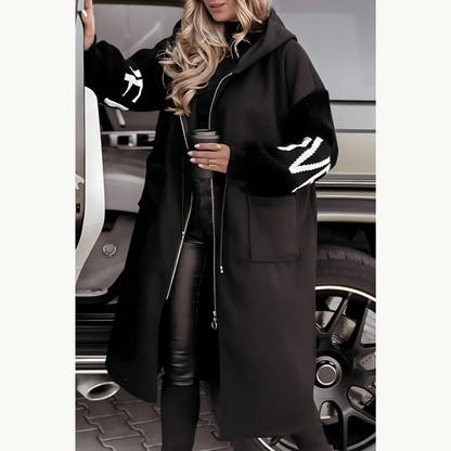 KARDANOVA™ - Chaqueta para Mujer con Mangas de Punto y Capucha