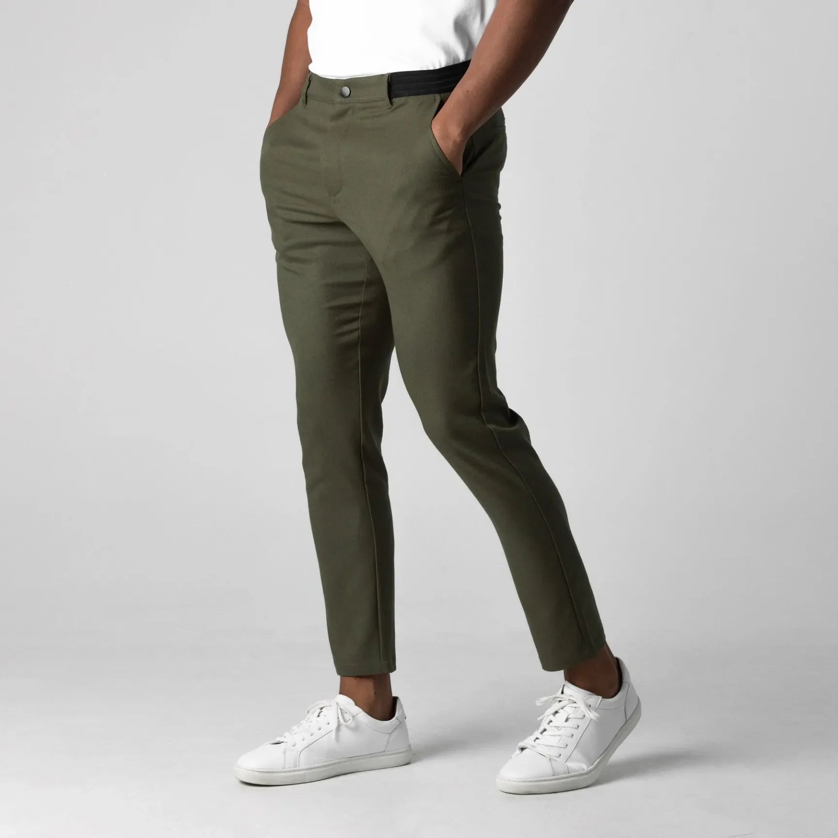 pj Chino Elástico Premium Pantalón Algodón Entallado