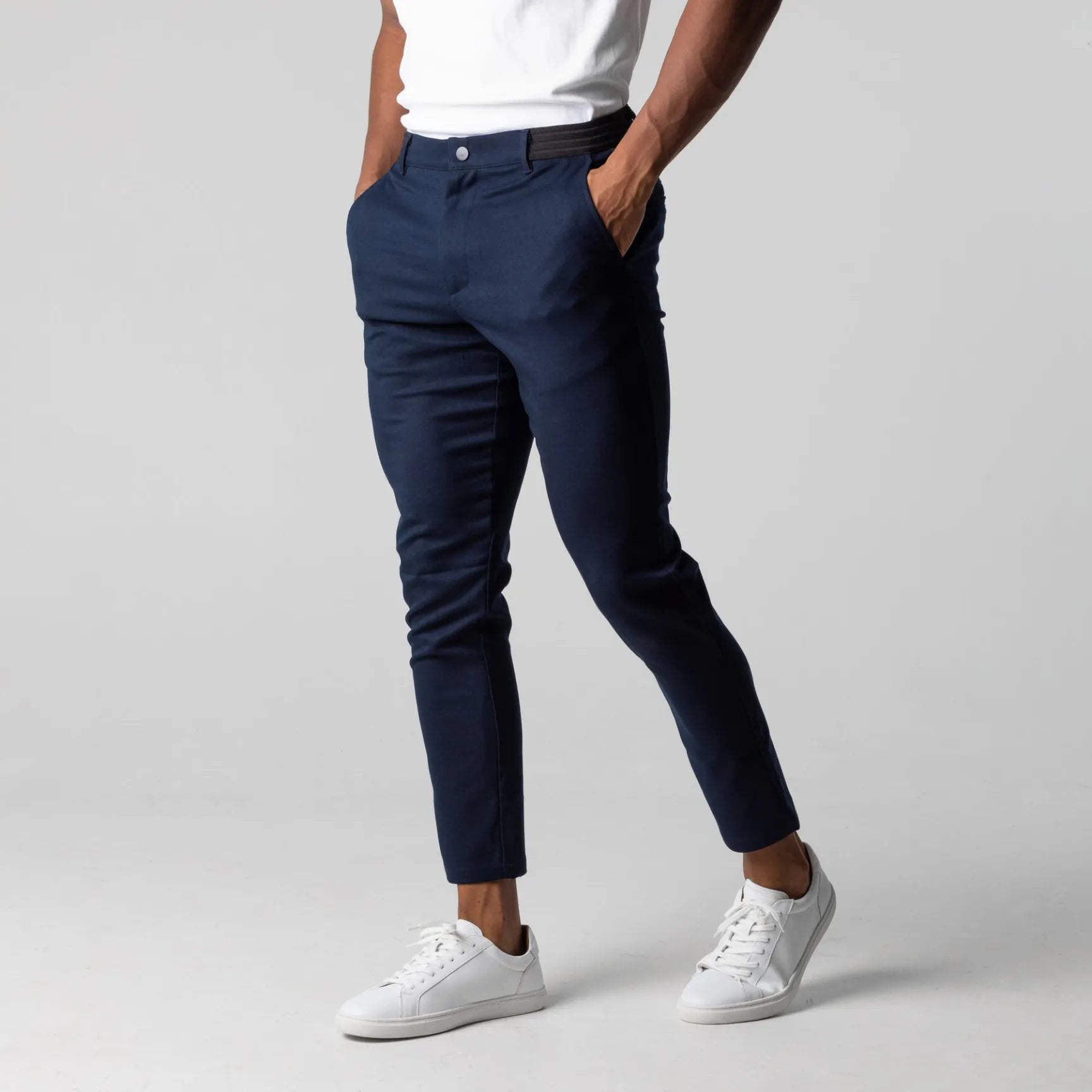 pj Chino Elástico Premium Pantalón Algodón Entallado