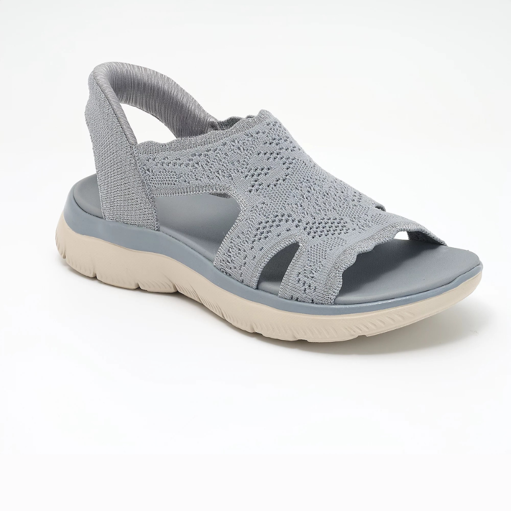 Northend Summits Memory Foam Knit Platform Sandals Lightweight Breathable