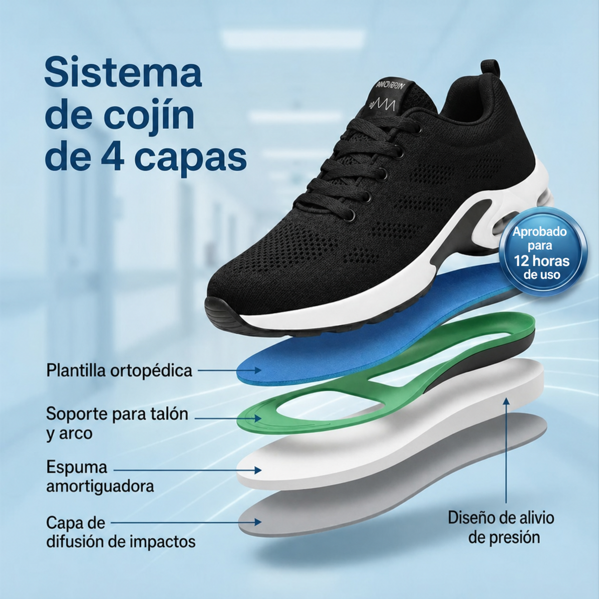 COMFORA™ | Calzado de Confort 12H