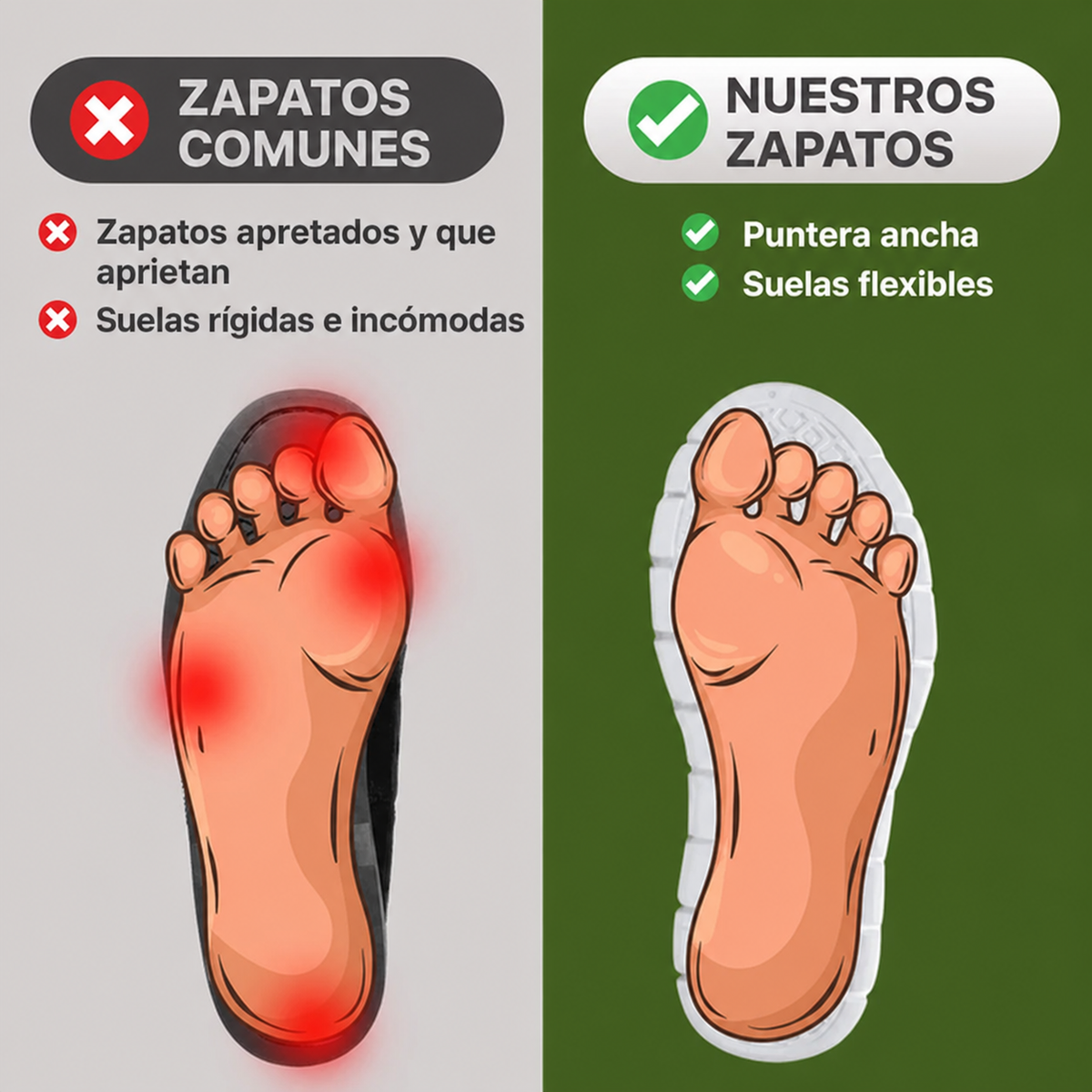 COMFORA™ | Calzado de Confort 12H