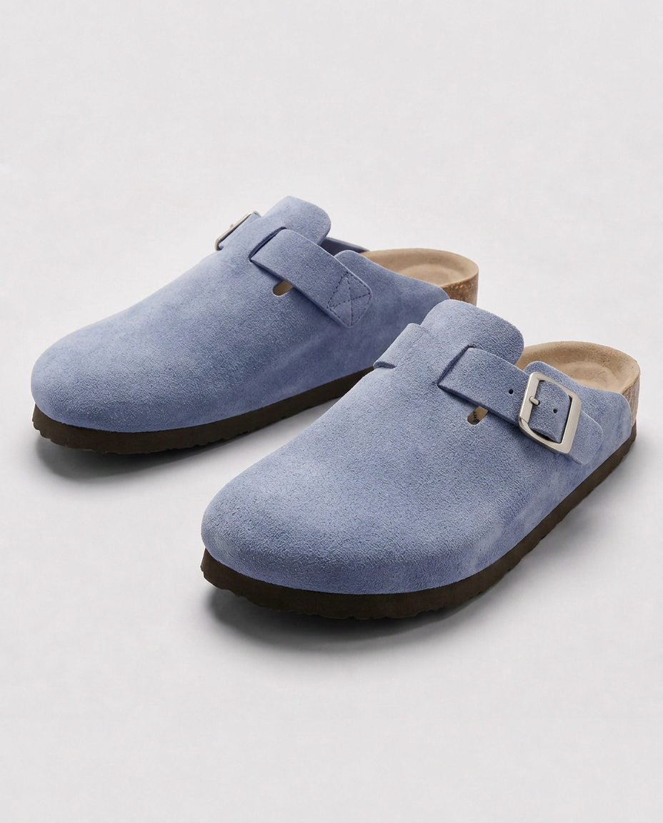 Clog Studios Zuecos de Ante con Plantilla Suave Premium