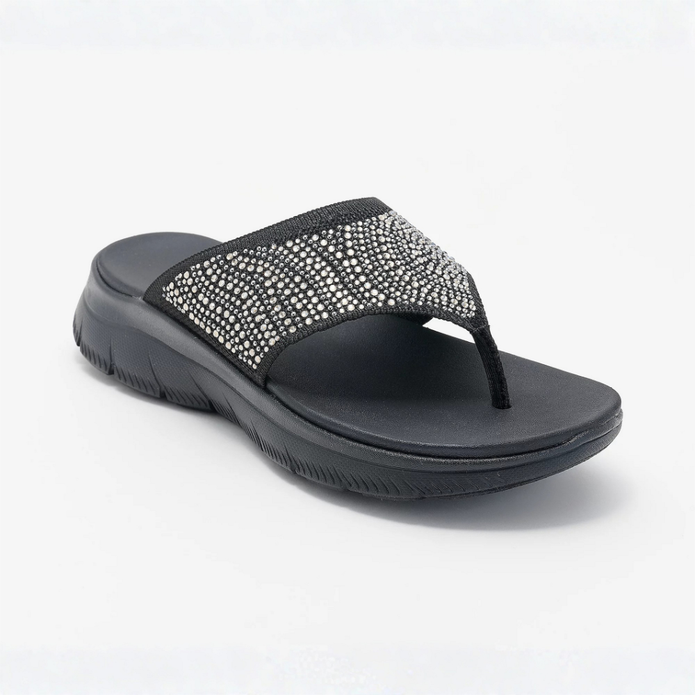 Northend Stella Sandalias de Tanga de Punto Cristal Cómodas Mujer
