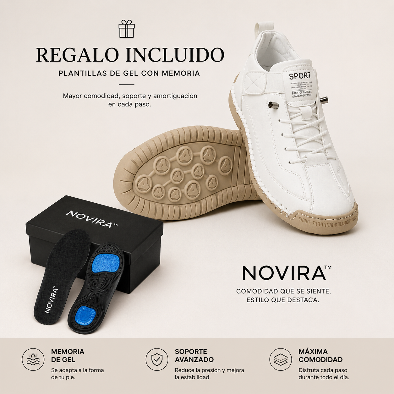 NOVIRA™ |  Zapatillas Ortopédicas con Amortiguación