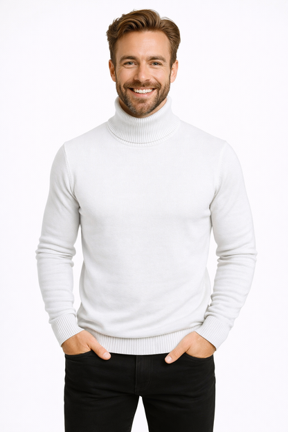 ALESSIO™ | Suéter de Cuello Alto Premium