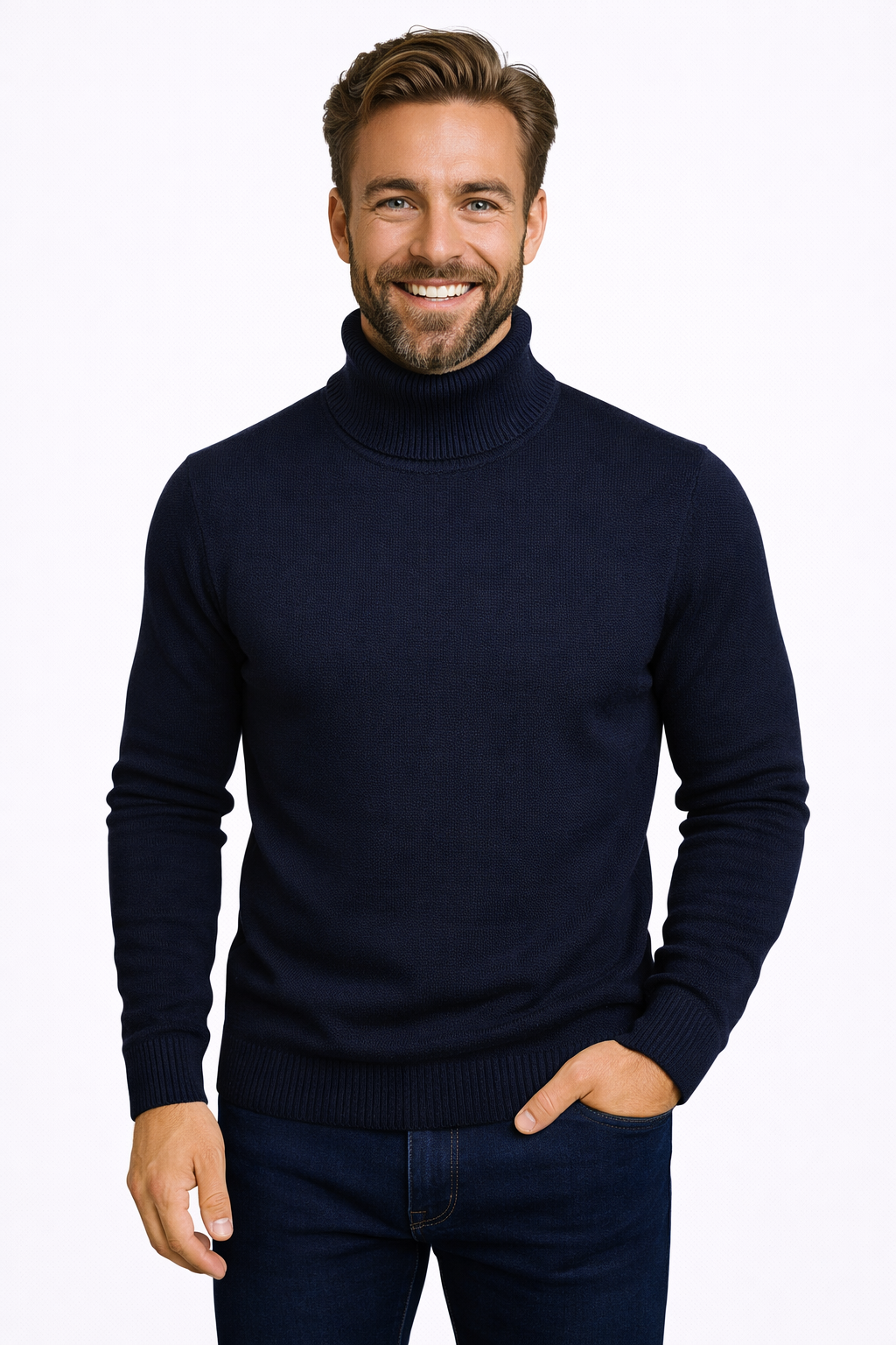 ALESSIO™ | Suéter de Cuello Alto Premium