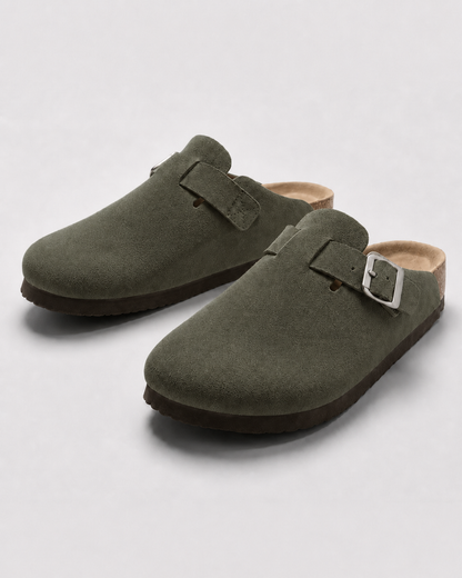 Clog Studios Zuecos de Ante con Plantilla Suave Premium