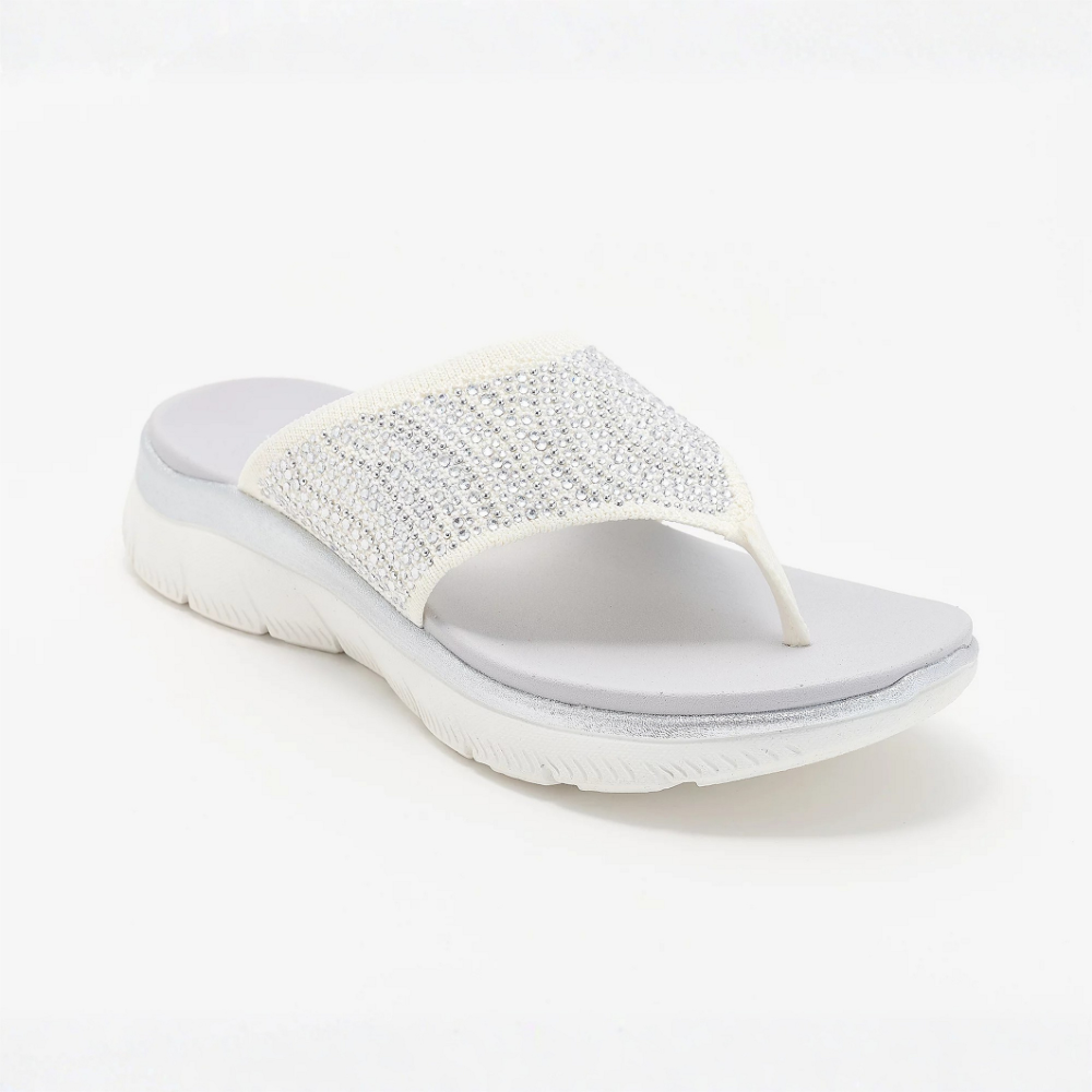 Northend Stella Sandalias de Tanga de Punto Cristal Cómodas Mujer