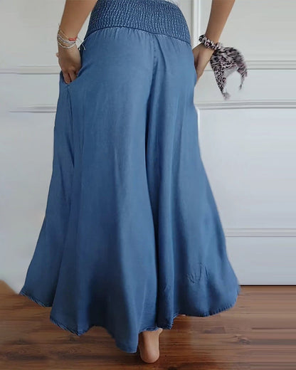 HILDA™ | Pantalones Flowy con Cintura Fruncida