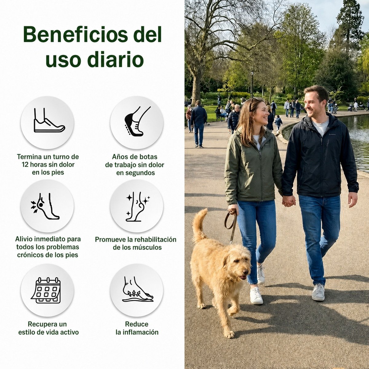 Plantillas de masaje Orthomont – Comodidad para turnos de 12 horas