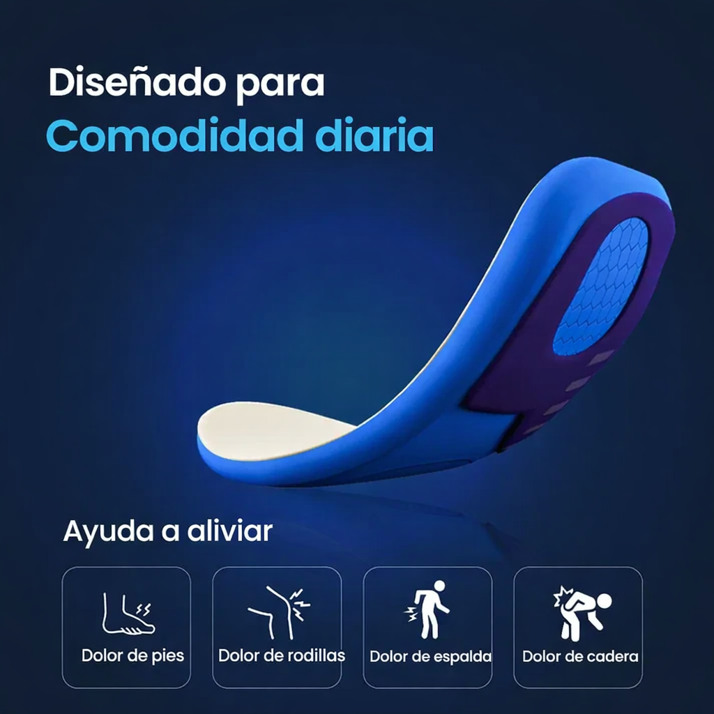 Plantillas ortopédicas deportivas de gel con memoria