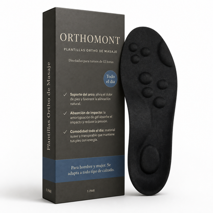 Plantillas de masaje Orthomont – Comodidad para turnos de 12 horas