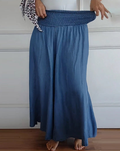 HILDA™ | Pantalones Flowy con Cintura Fruncida