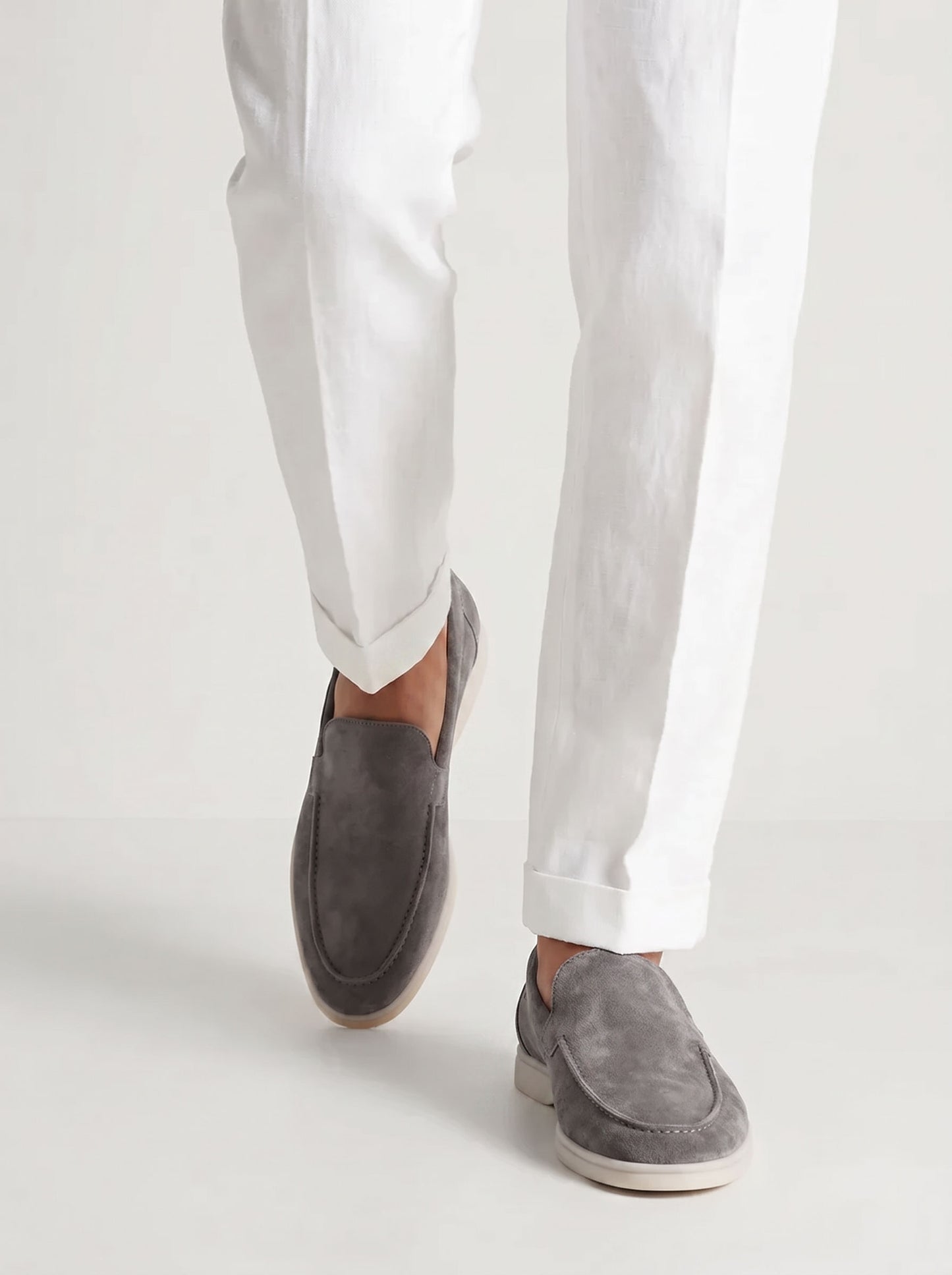 Amalfi Yacht Mocasines de Ante Gris