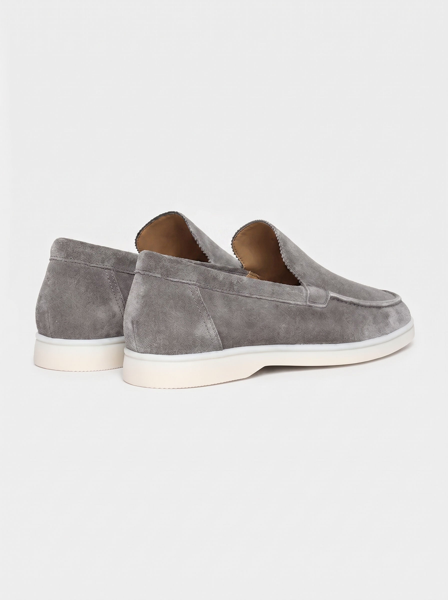 Amalfi Yacht Mocasines de Ante Gris
