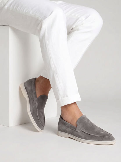 Amalfi Yacht Mocasines de Ante Gris