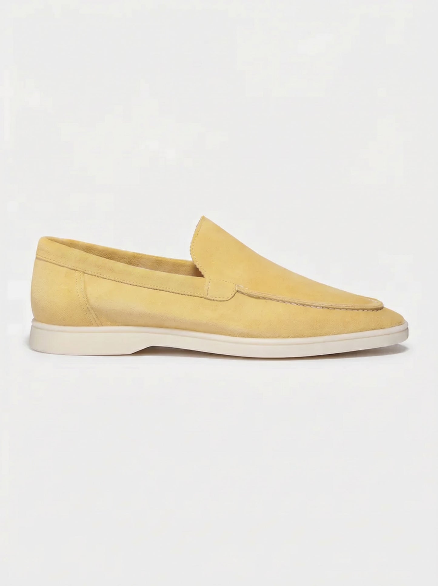 Amalfi Yacht Mocasines de Ante Suave para Hombre - Amarillo