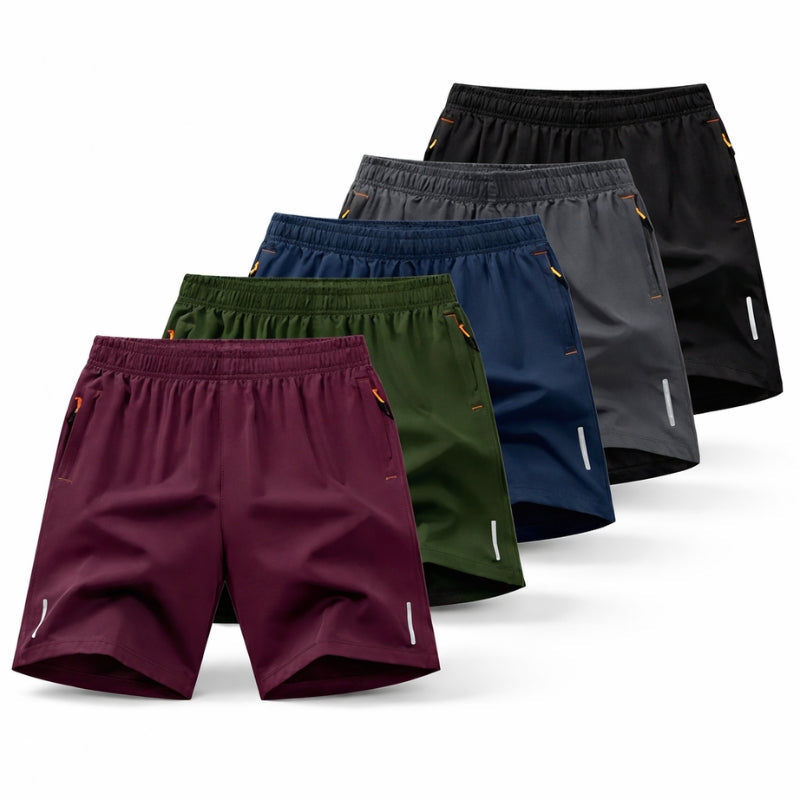 Monaco Republic Strada Performance Shorts 5-Pack Quick-Dry Athletic