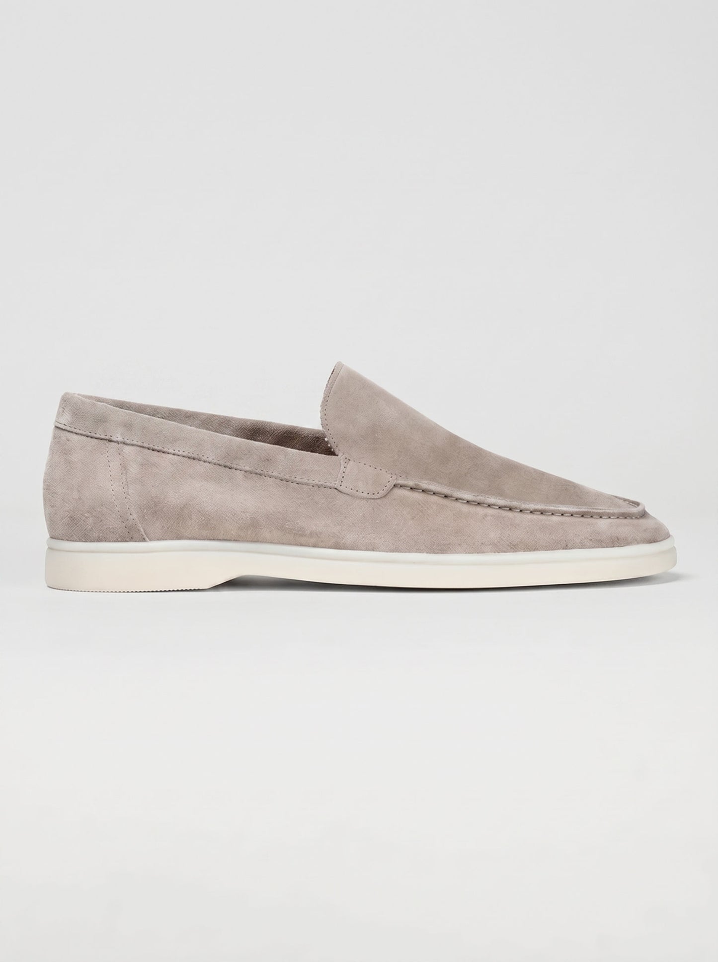 AMALFI Mocasines Yacht de Ante para Hombre en Gris Claro