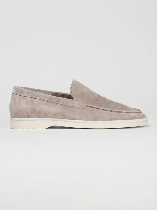 AMALFI Mocasines Yacht de Ante para Hombre en Gris Claro