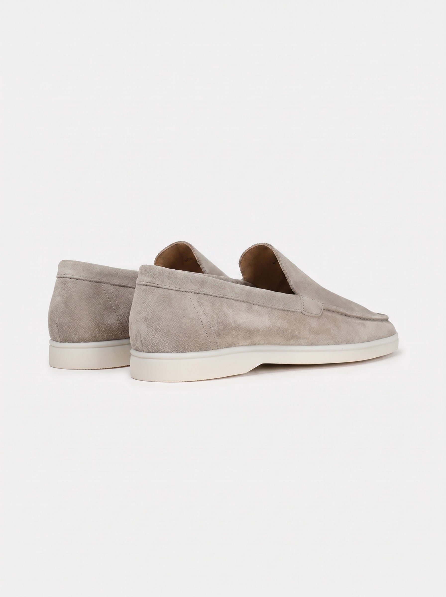 AMALFI Mocasines Yacht de Ante para Hombre en Gris Claro