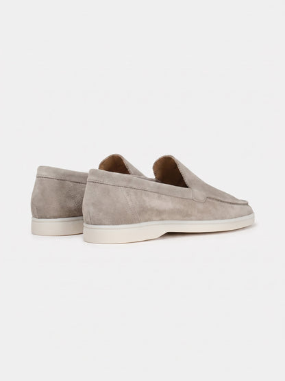 AMALFI Mocasines Yacht de Ante para Hombre en Gris Claro