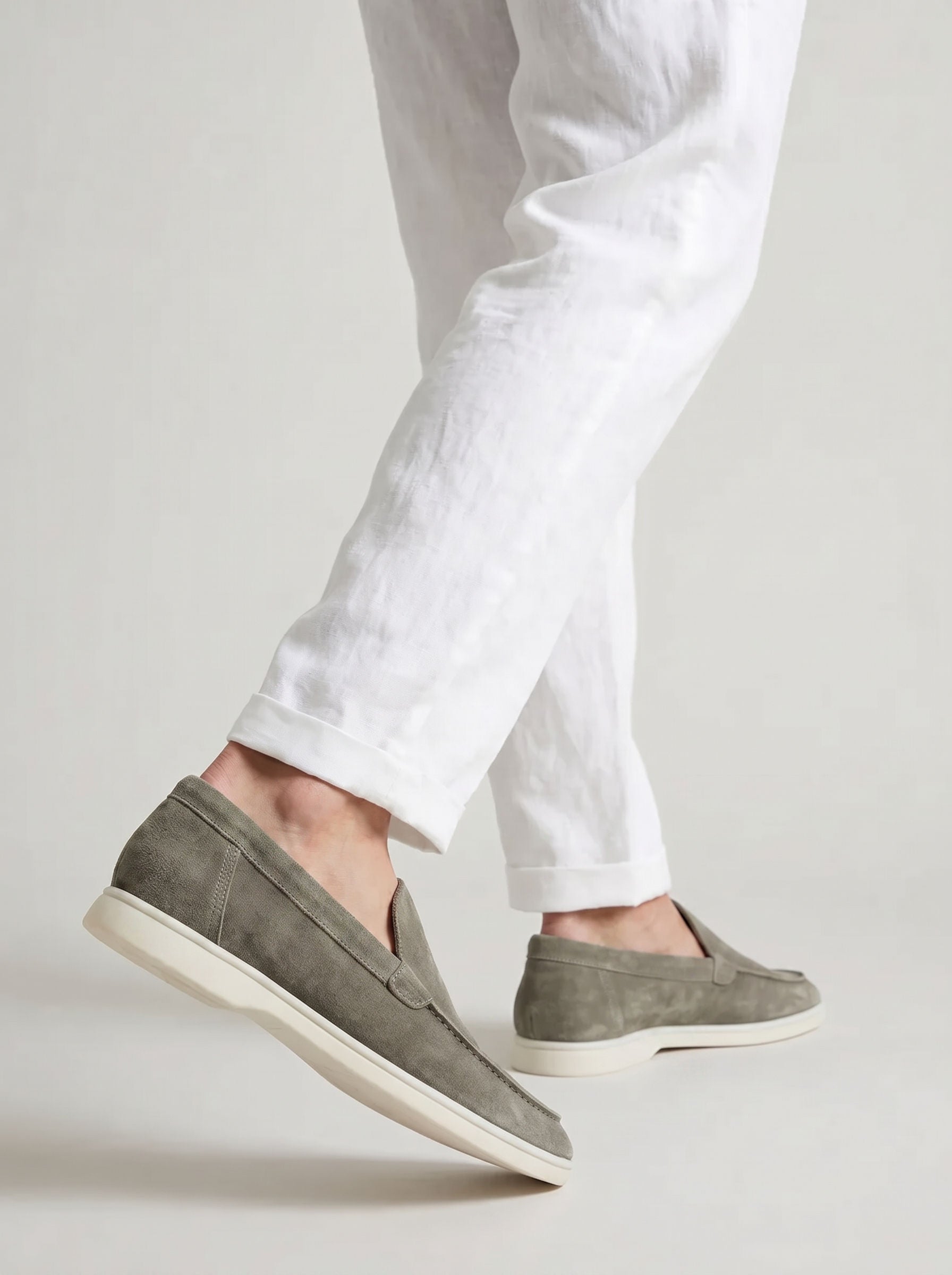 Mocasines Amalfi Pistache Yacht, Ante Verde Salvia