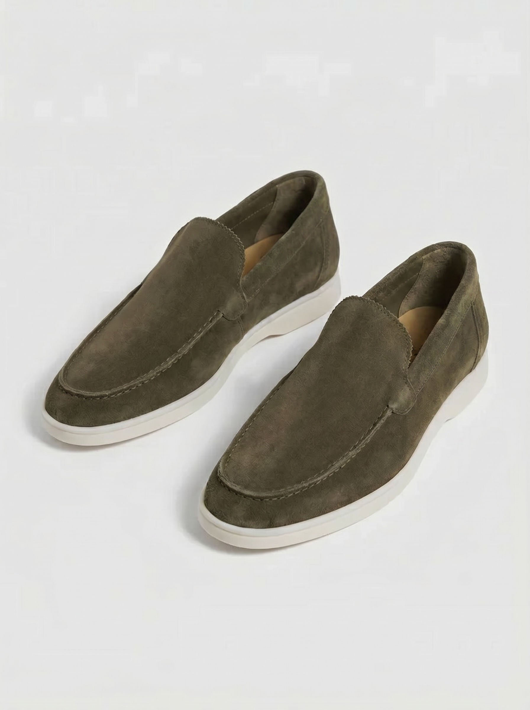 Mocasines Amalfi Yacht de Ante en Verde Oliva