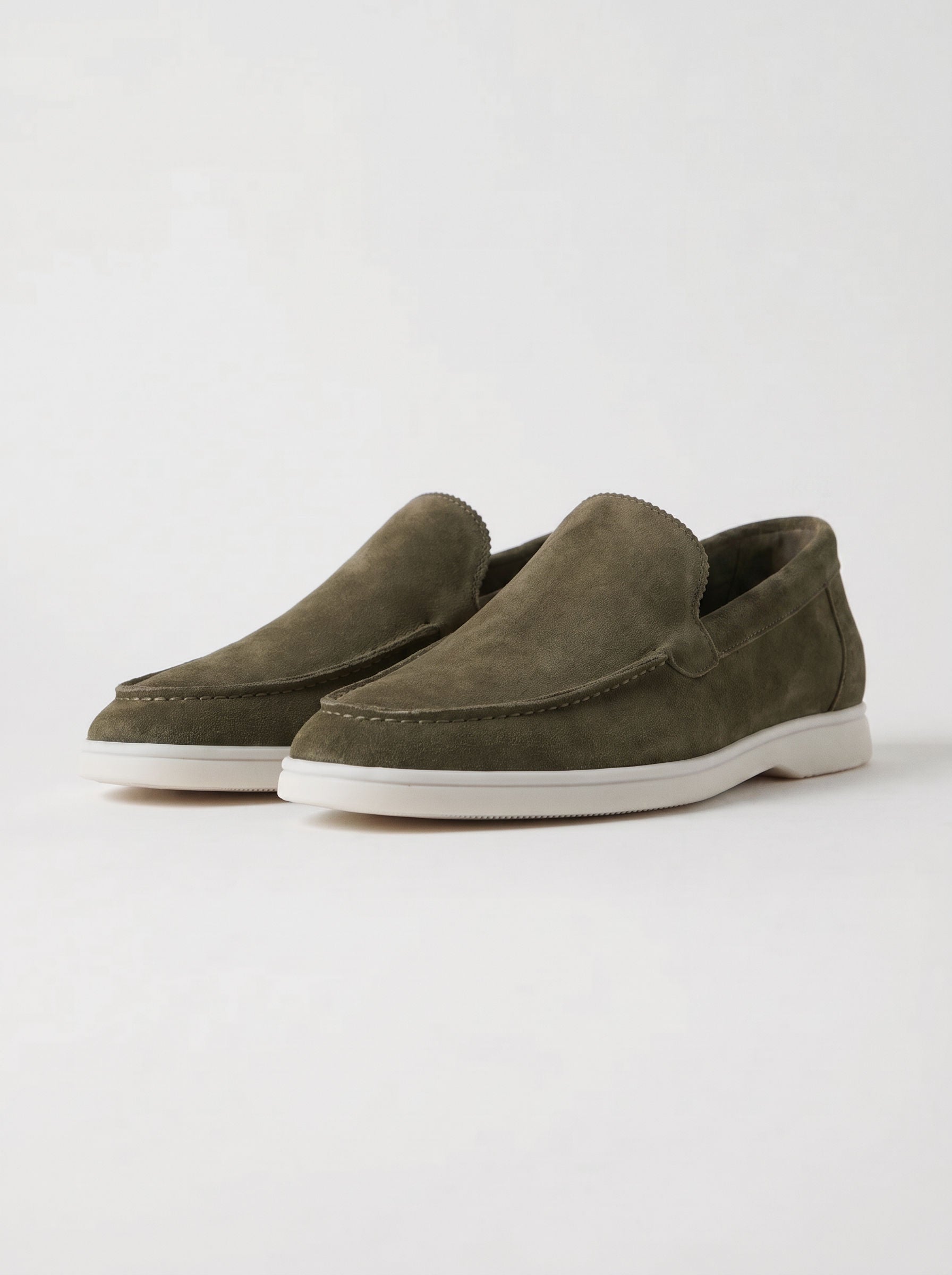 Mocasines Amalfi Yacht de Ante en Verde Oliva
