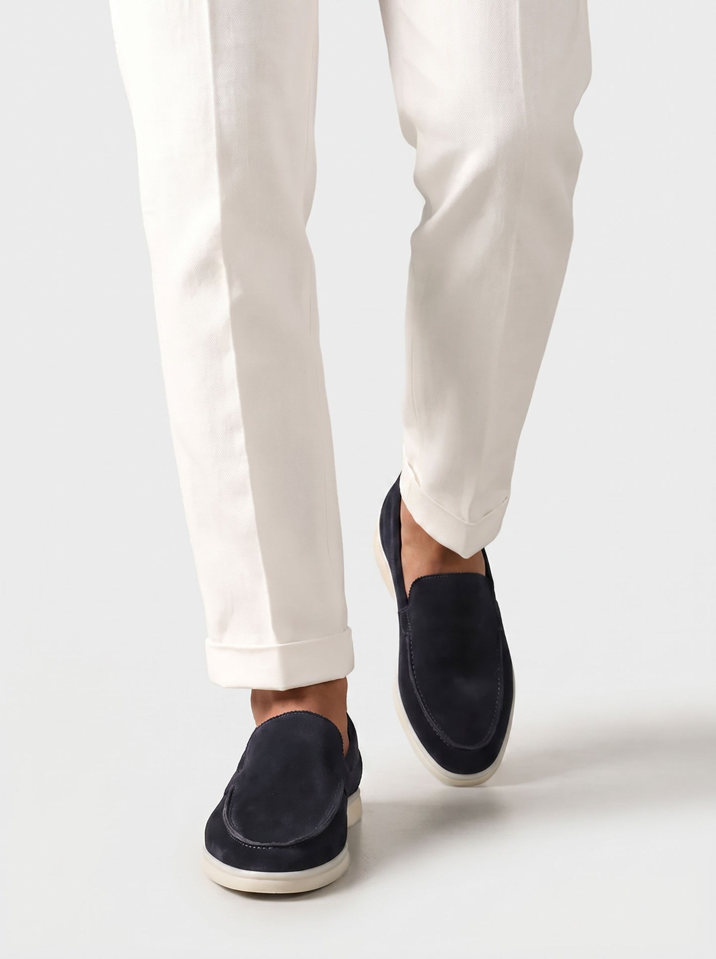 Amalfi Yacht Mocasines de Ante Premium en Verde Salvia