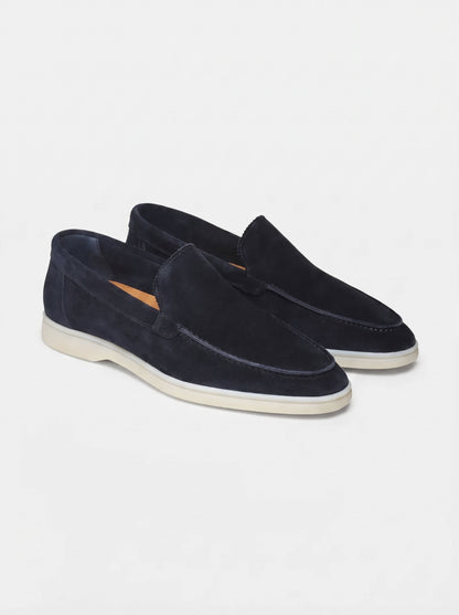 Amalfi Yacht Mocasines de Ante Premium en Verde Salvia