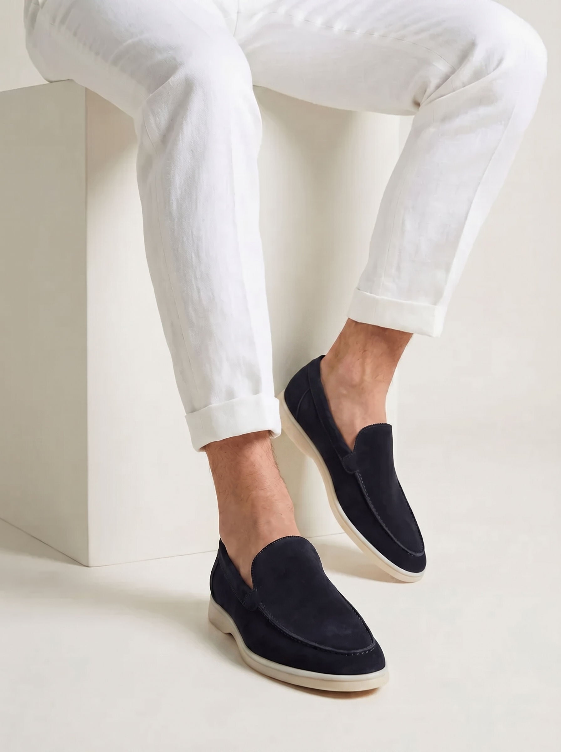 Amalfi Yacht Mocasines de Ante Premium en Verde Salvia