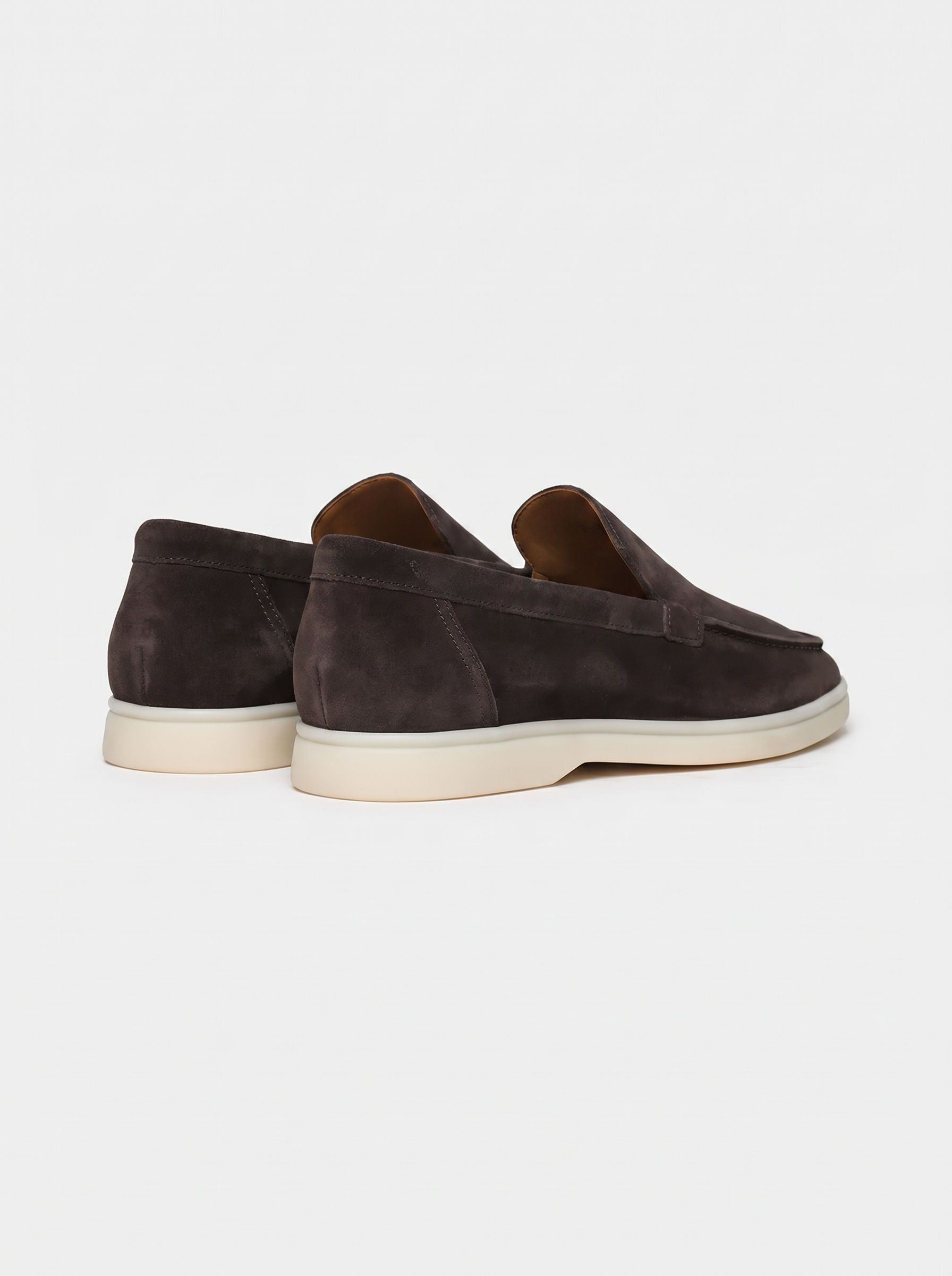 AMALFI Mocasines Náuticos Talisman de Ante Premium, Gris Cálido