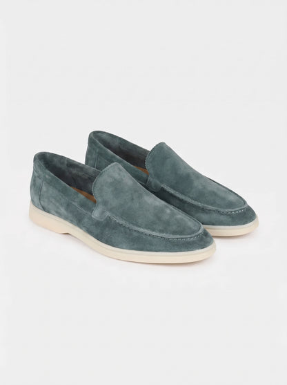Mocasines Náuticos Amalfi Talisman de Ante en Verde Salvia
