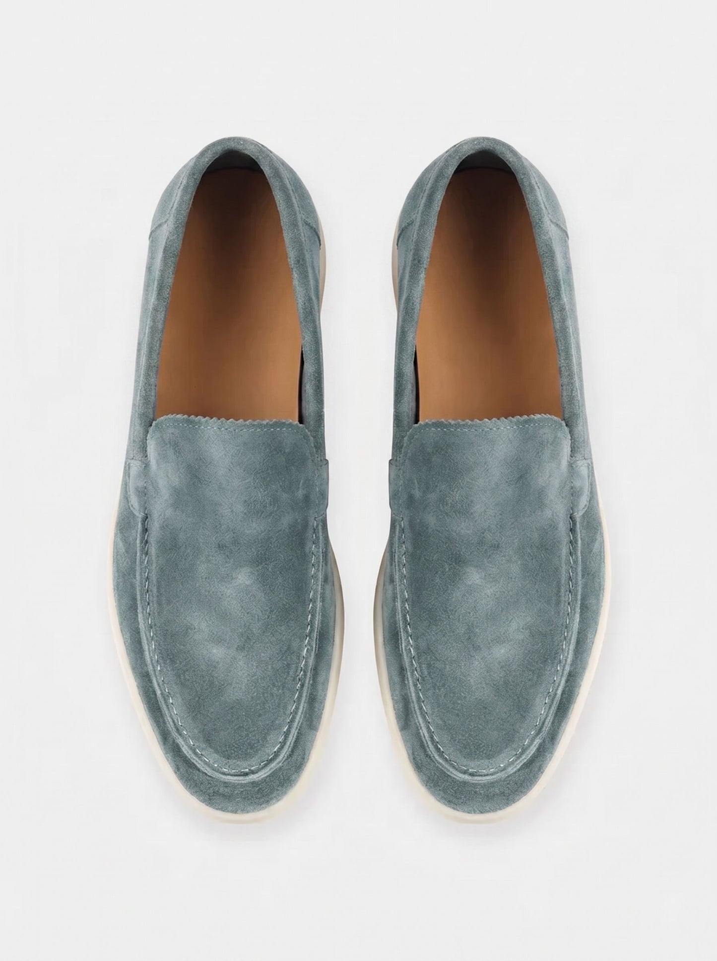 Mocasines Náuticos Amalfi Talisman de Ante en Verde Salvia
