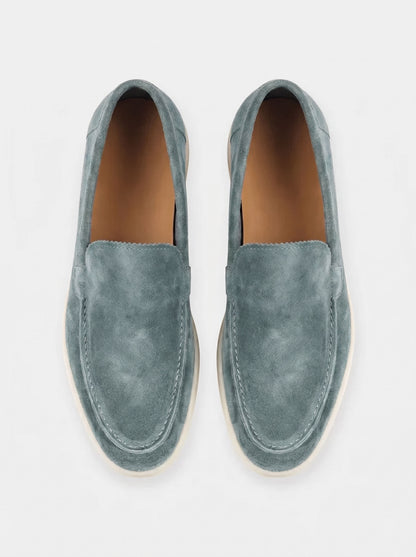 Mocasines Náuticos Amalfi Talisman de Ante en Verde Salvia