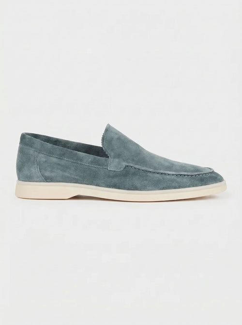 Mocasines Náuticos Amalfi Talisman de Ante en Verde Salvia