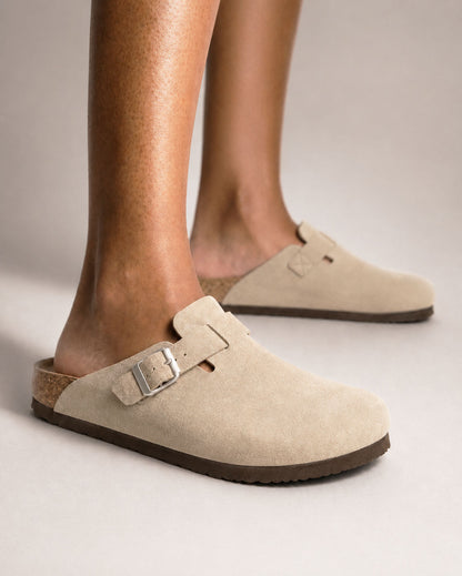 Clog Studios Zuecos de Ante con Plantilla Suave Premium