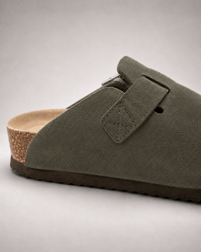 Clog Studios Zuecos de Ante con Plantilla Suave Premium