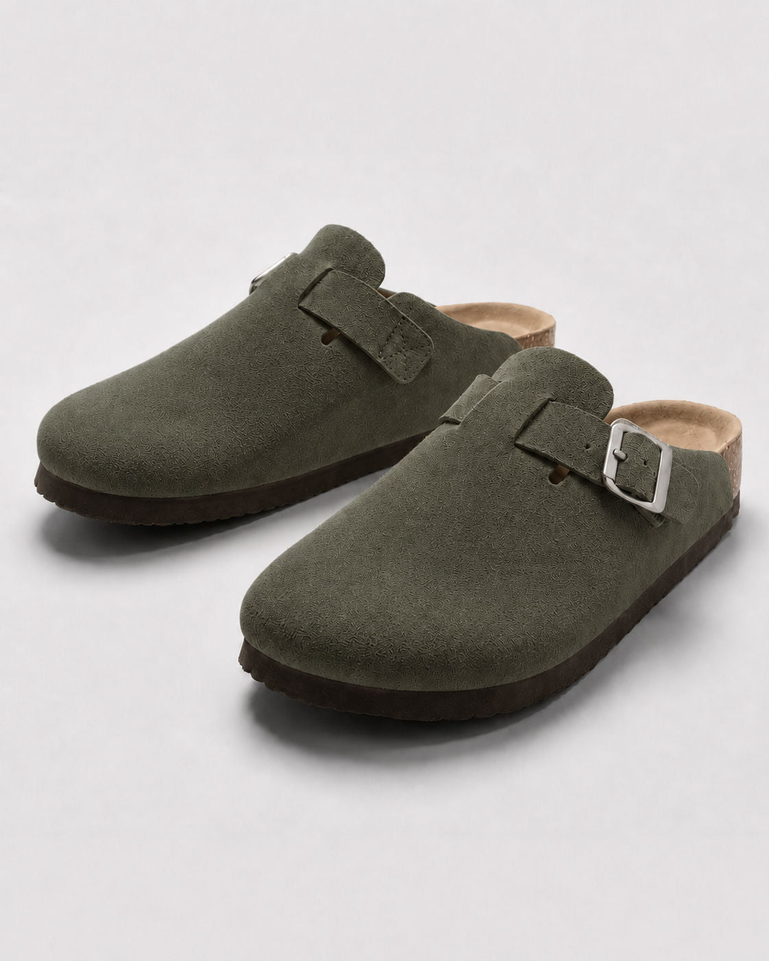 Clog Studios Zuecos de Ante con Plantilla Suave Premium