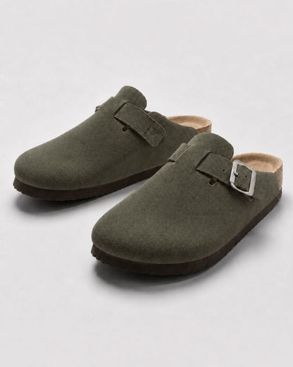 Clog Studios Zuecos de Ante con Plantilla Suave Premium