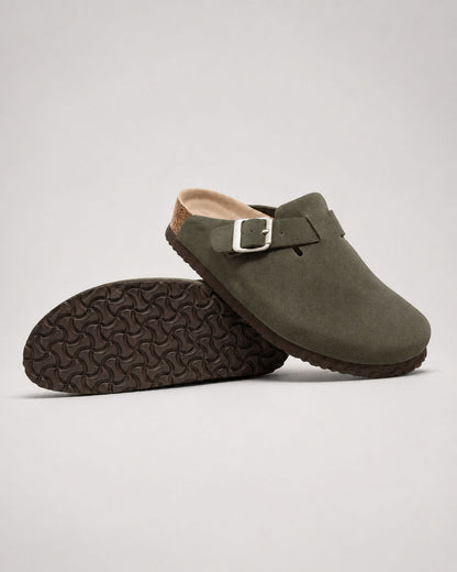 Clog Studios Zuecos de Ante con Plantilla Suave Premium