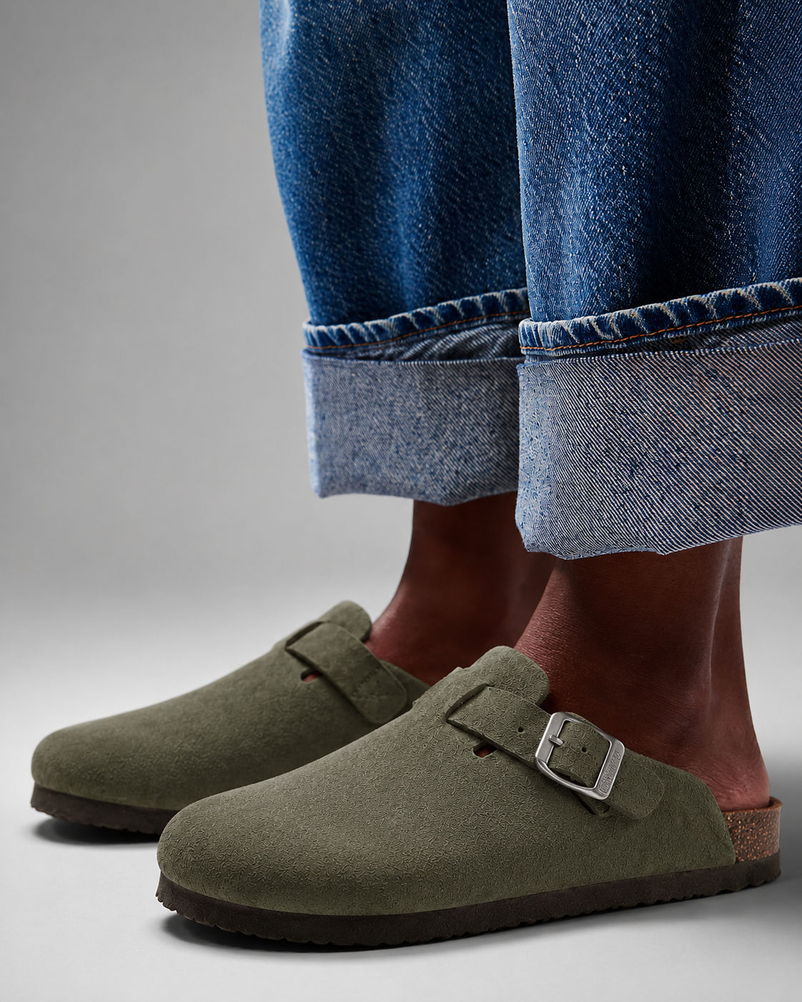 Clog Studios Zuecos de Ante con Plantilla Suave Premium