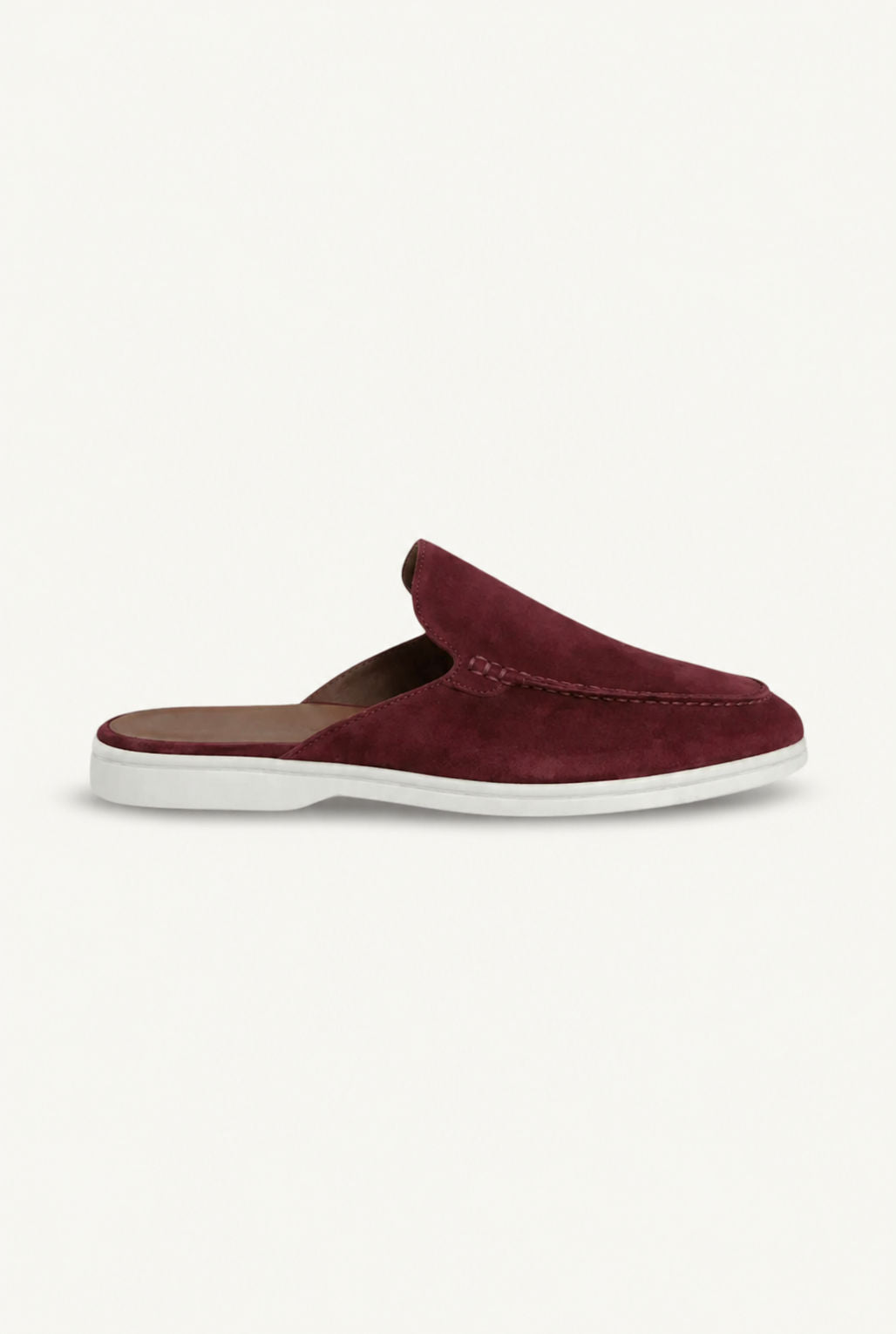 THE AUREA Yacht Mule Zapatillas de Ante Burdeos