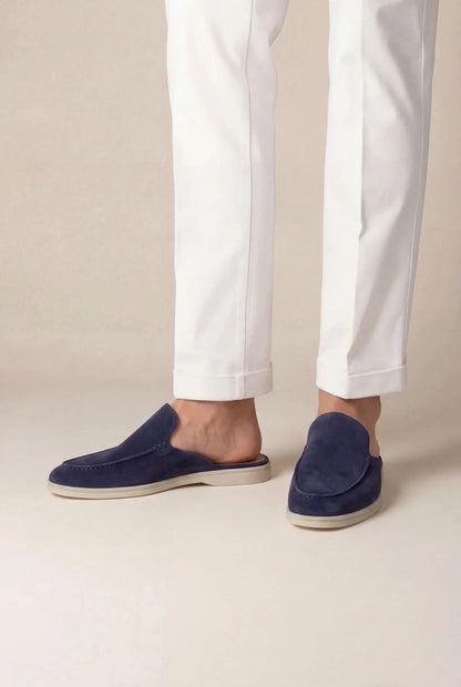 THE AUREA Yacht Mule Navy Suede