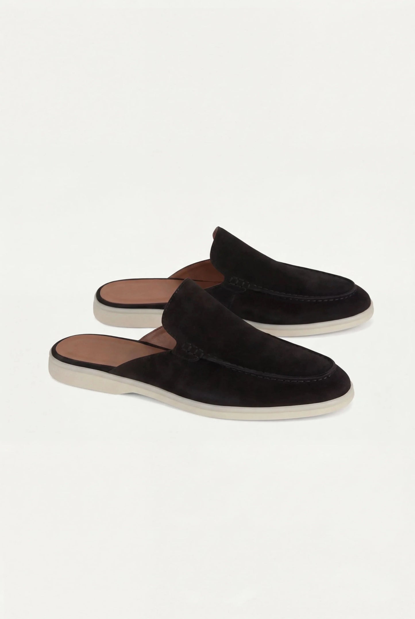 The Aurea Yacht Suede Mule Slip-On Black