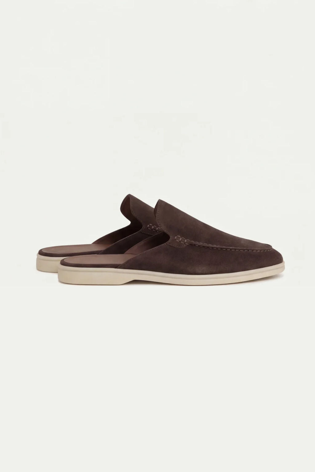 THE AUREA Mules Yacht de Ante Marrón Slip-On